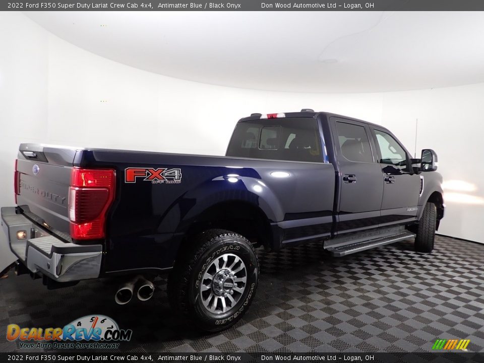 2022 Ford F350 Super Duty Lariat Crew Cab 4x4 Antimatter Blue / Black Onyx Photo #11