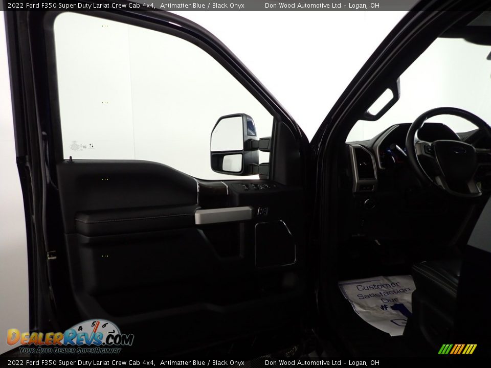 2022 Ford F350 Super Duty Lariat Crew Cab 4x4 Antimatter Blue / Black Onyx Photo #12