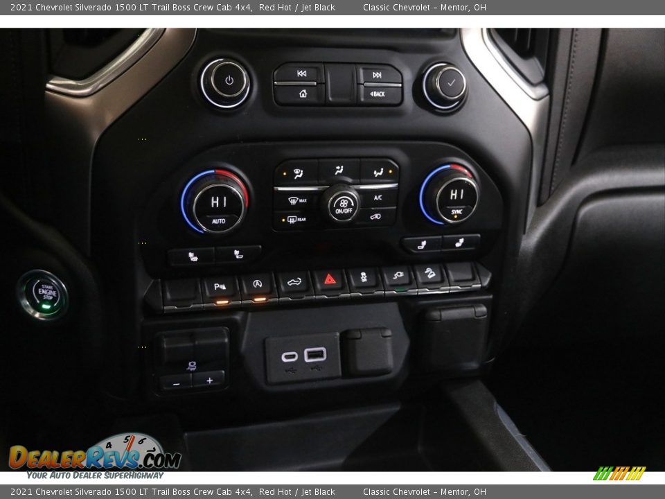 Controls of 2021 Chevrolet Silverado 1500 LT Trail Boss Crew Cab 4x4 Photo #15