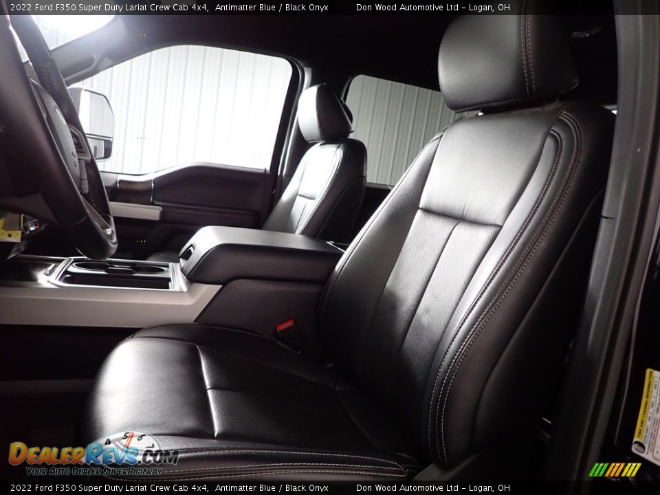 2022 Ford F350 Super Duty Lariat Crew Cab 4x4 Antimatter Blue / Black Onyx Photo #15