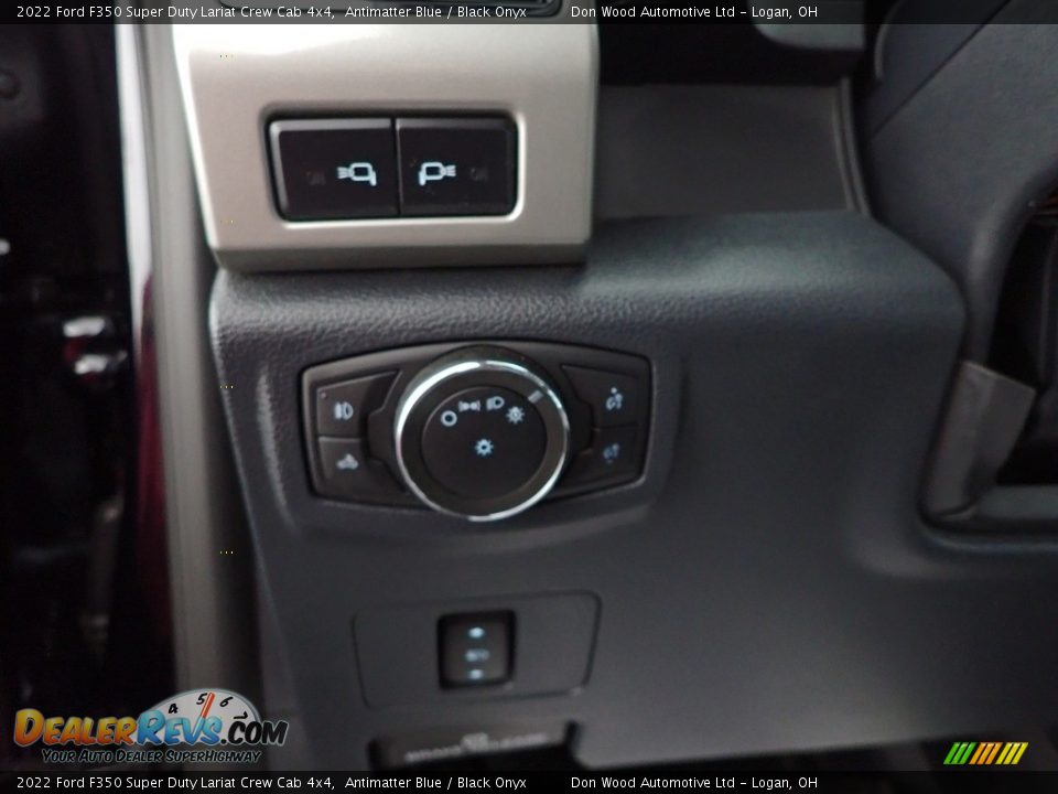 2022 Ford F350 Super Duty Lariat Crew Cab 4x4 Antimatter Blue / Black Onyx Photo #16