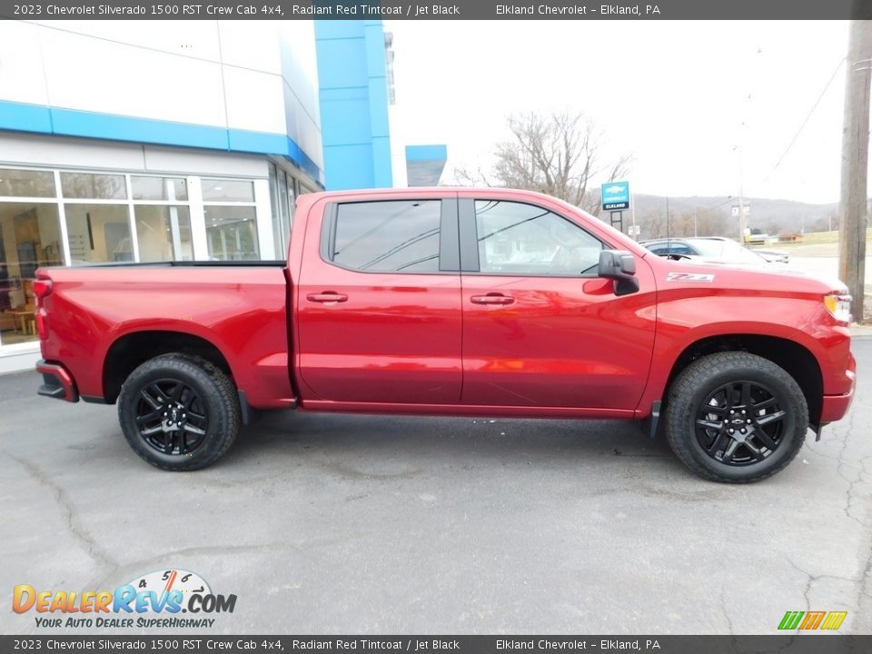 2023 Chevrolet Silverado 1500 RST Crew Cab 4x4 Radiant Red Tintcoat / Jet Black Photo #6