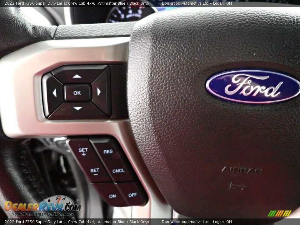 2022 Ford F350 Super Duty Lariat Crew Cab 4x4 Antimatter Blue / Black Onyx Photo #17