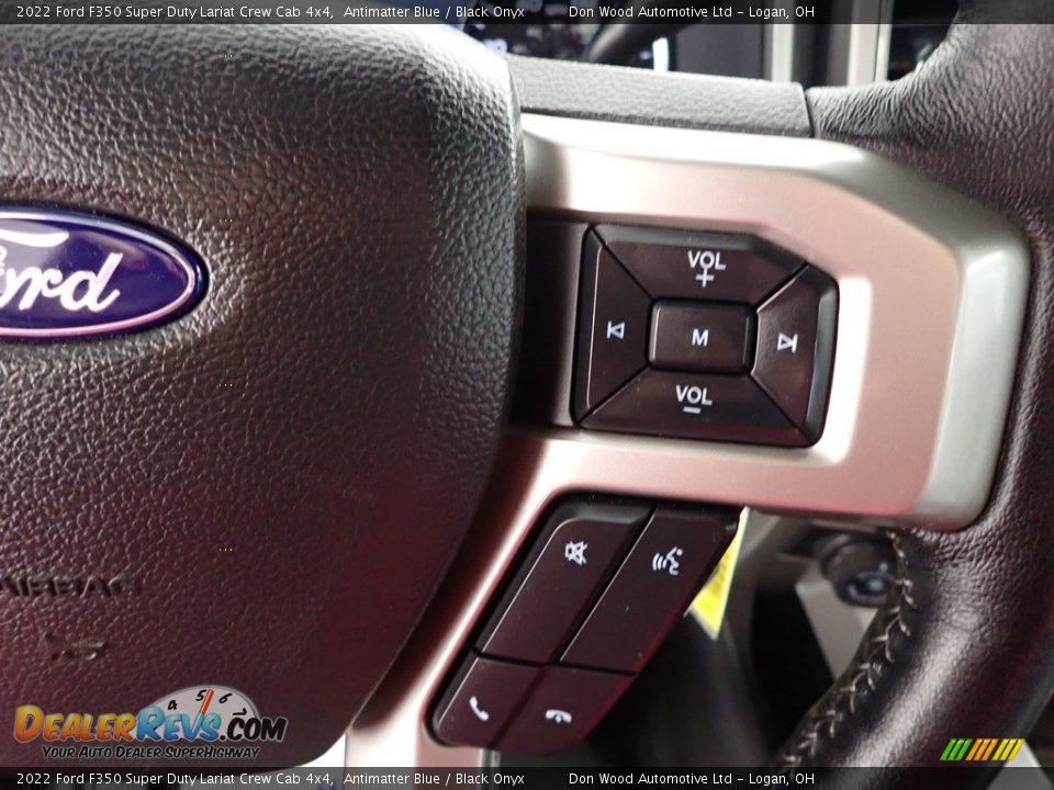 2022 Ford F350 Super Duty Lariat Crew Cab 4x4 Antimatter Blue / Black Onyx Photo #18