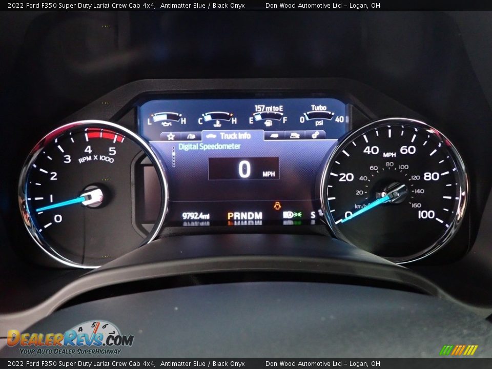 2022 Ford F350 Super Duty Lariat Crew Cab 4x4 Antimatter Blue / Black Onyx Photo #19