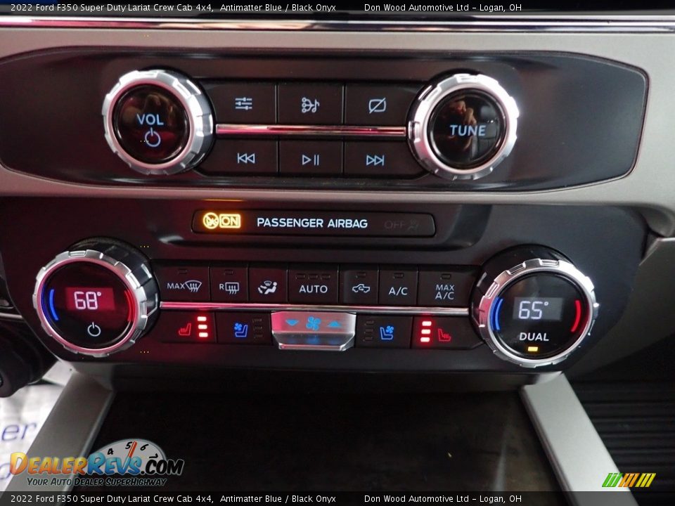 2022 Ford F350 Super Duty Lariat Crew Cab 4x4 Antimatter Blue / Black Onyx Photo #20