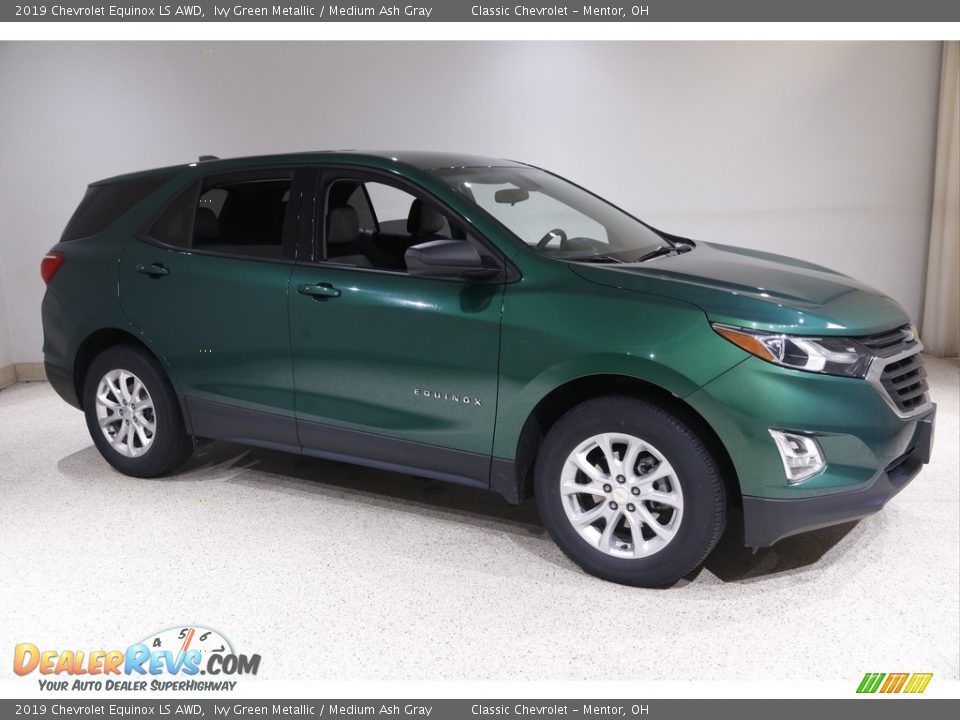 2019 Chevrolet Equinox LS AWD Ivy Green Metallic / Medium Ash Gray Photo #1