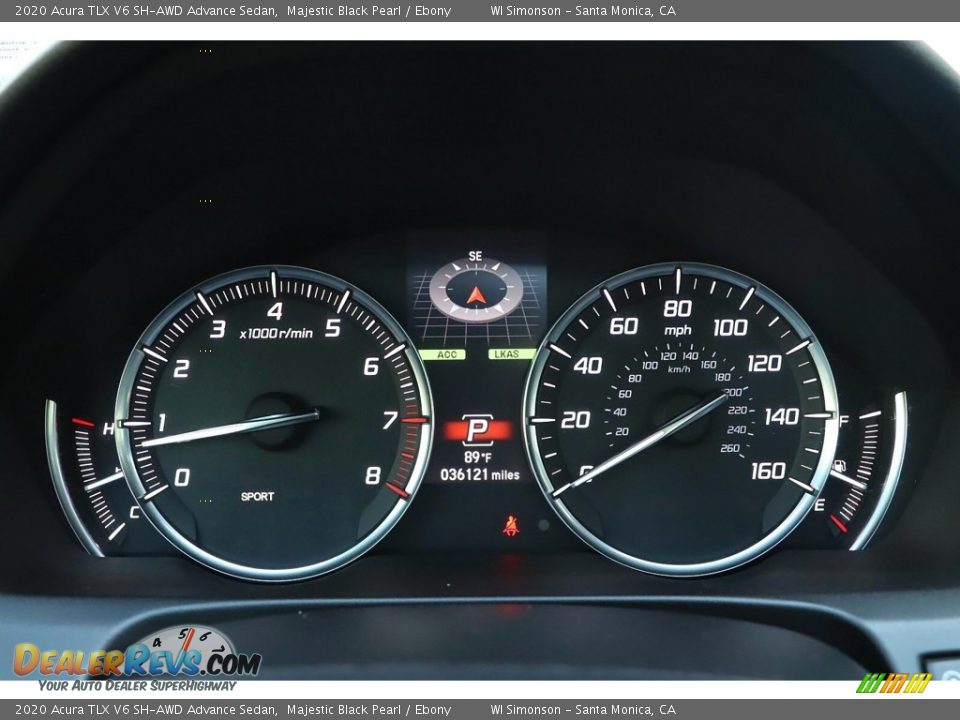 2020 Acura TLX V6 SH-AWD Advance Sedan Majestic Black Pearl / Ebony Photo #34