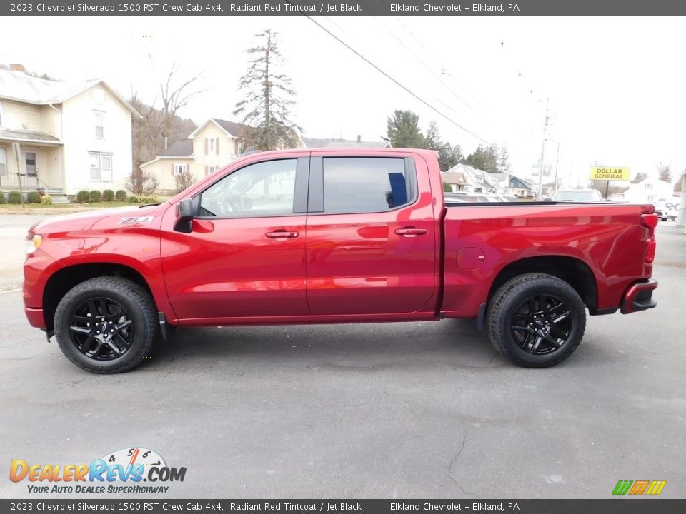 2023 Chevrolet Silverado 1500 RST Crew Cab 4x4 Radiant Red Tintcoat / Jet Black Photo #12