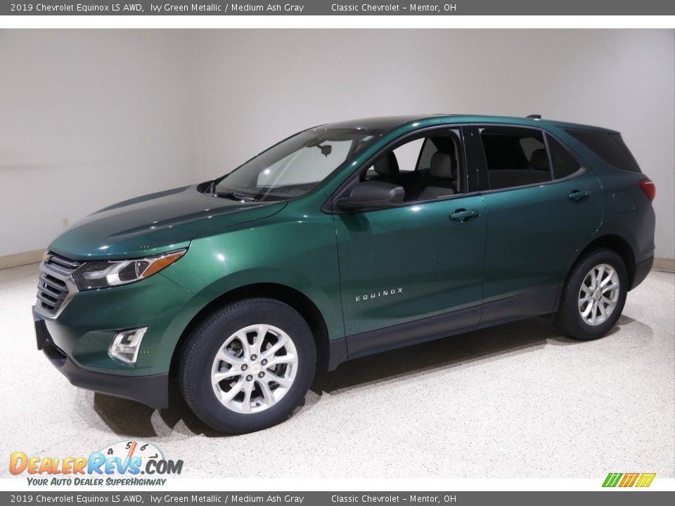 2019 Chevrolet Equinox LS AWD Ivy Green Metallic / Medium Ash Gray Photo #3