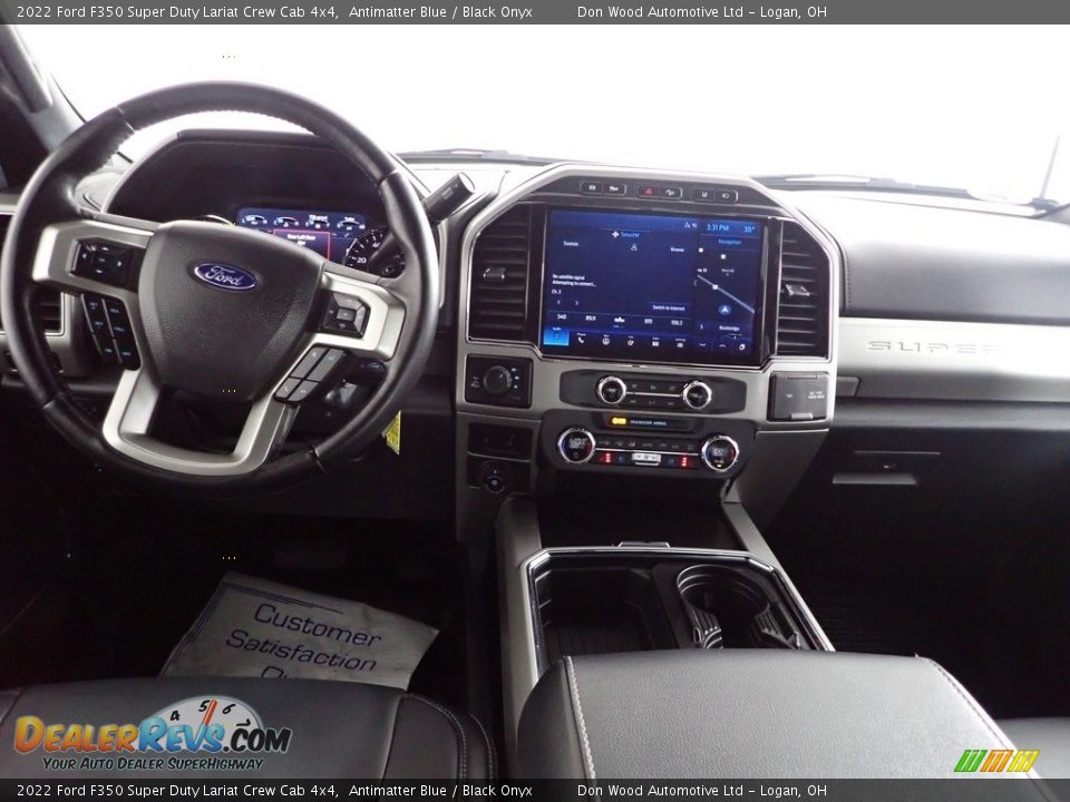 2022 Ford F350 Super Duty Lariat Crew Cab 4x4 Antimatter Blue / Black Onyx Photo #26