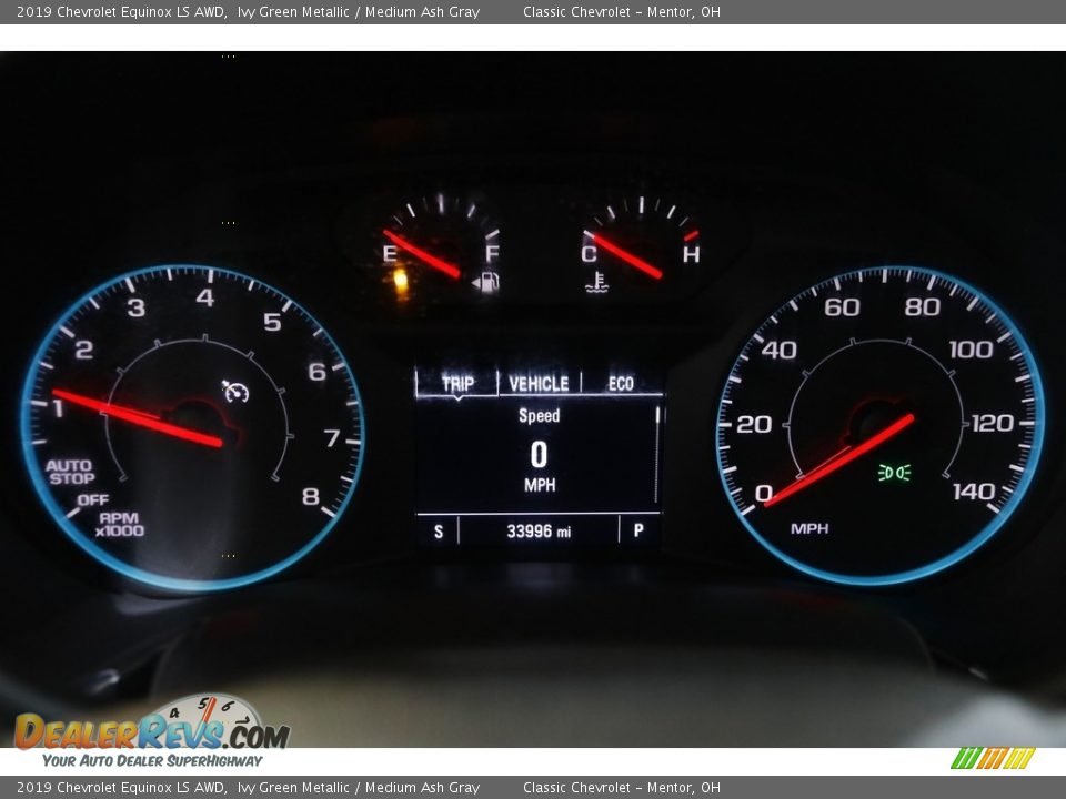 2019 Chevrolet Equinox LS AWD Ivy Green Metallic / Medium Ash Gray Photo #8