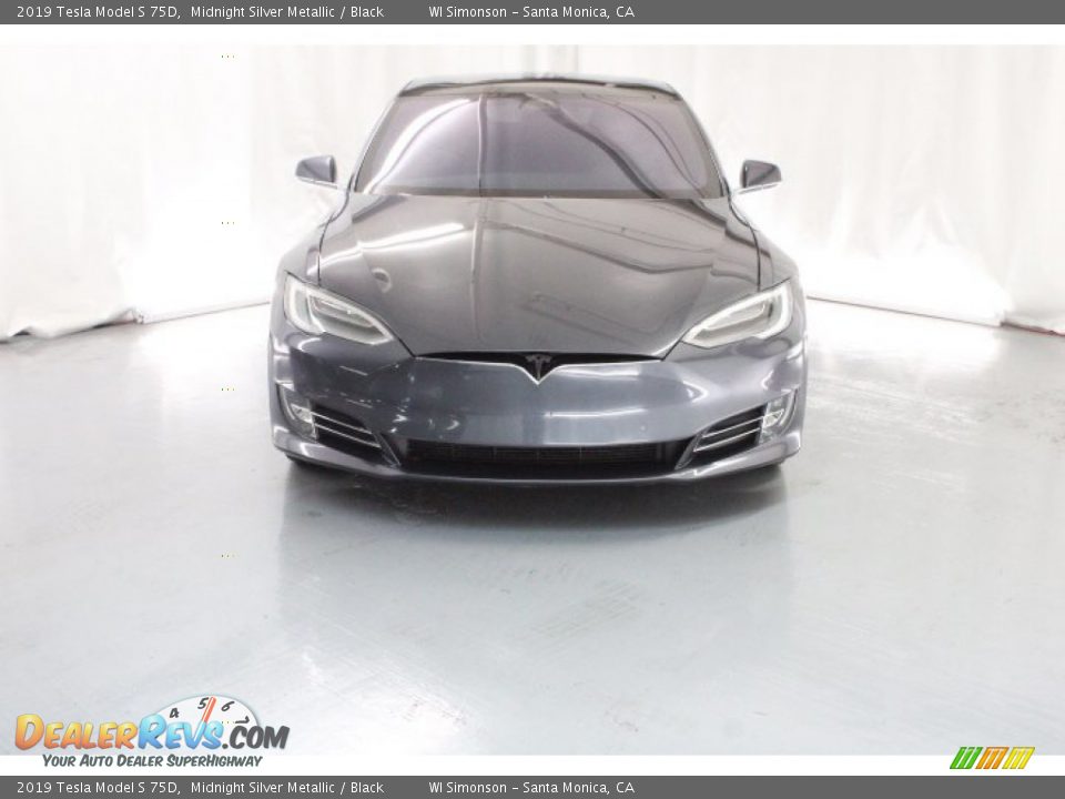 2019 Tesla Model S 75D Midnight Silver Metallic / Black Photo #2