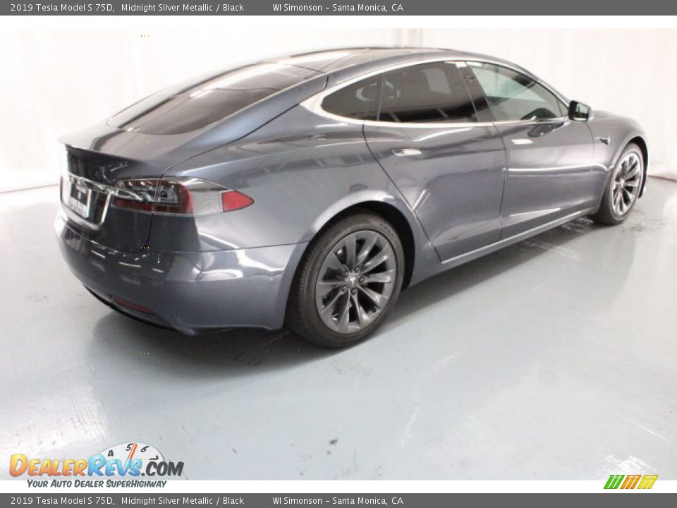 2019 Tesla Model S 75D Midnight Silver Metallic / Black Photo #5