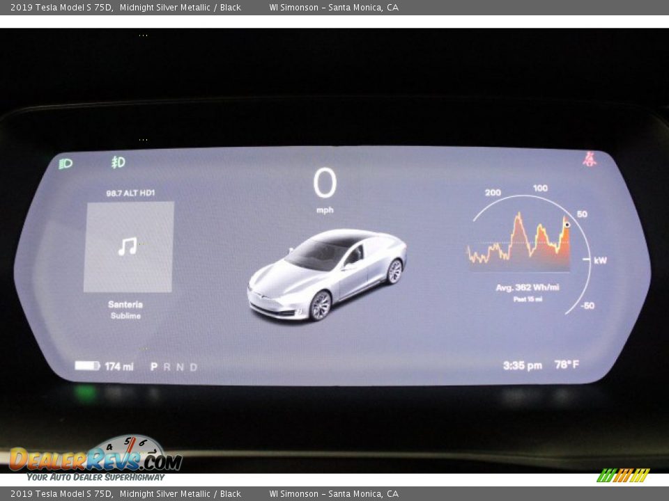 2019 Tesla Model S 75D Gauges Photo #15