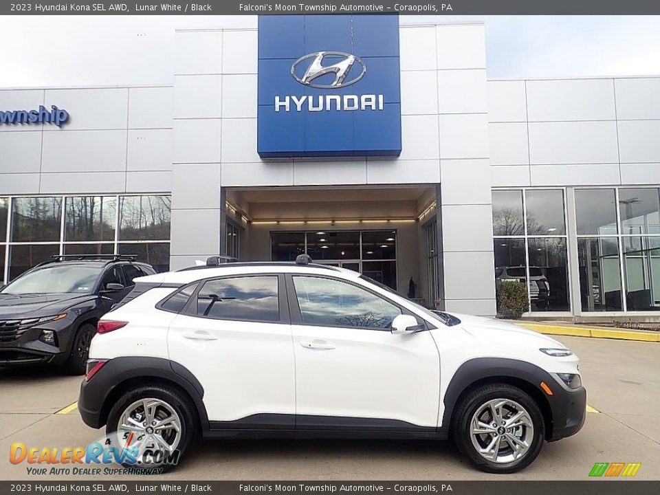 2023 Hyundai Kona SEL AWD Lunar White / Black Photo #1