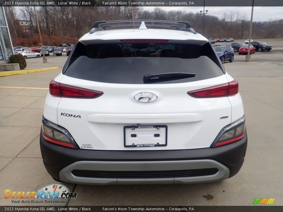 2023 Hyundai Kona SEL AWD Lunar White / Black Photo #3