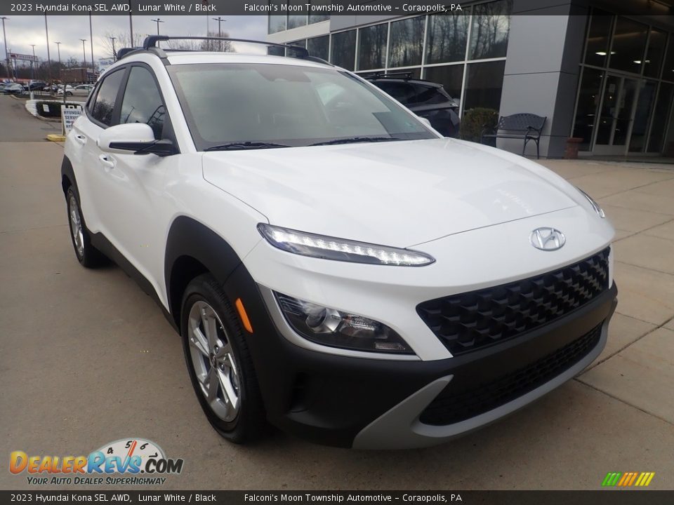 2023 Hyundai Kona SEL AWD Lunar White / Black Photo #9