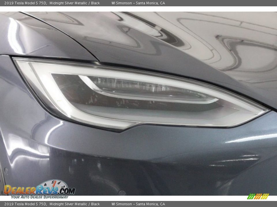 2019 Tesla Model S 75D Midnight Silver Metallic / Black Photo #32