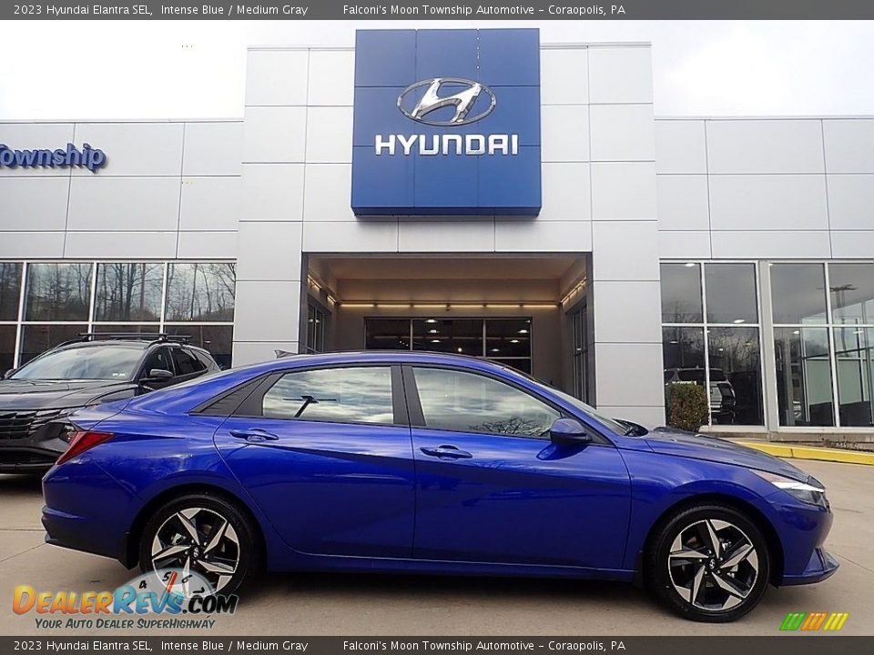 2023 Hyundai Elantra SEL Intense Blue / Medium Gray Photo #1