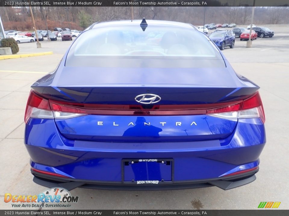 2023 Hyundai Elantra SEL Intense Blue / Medium Gray Photo #3