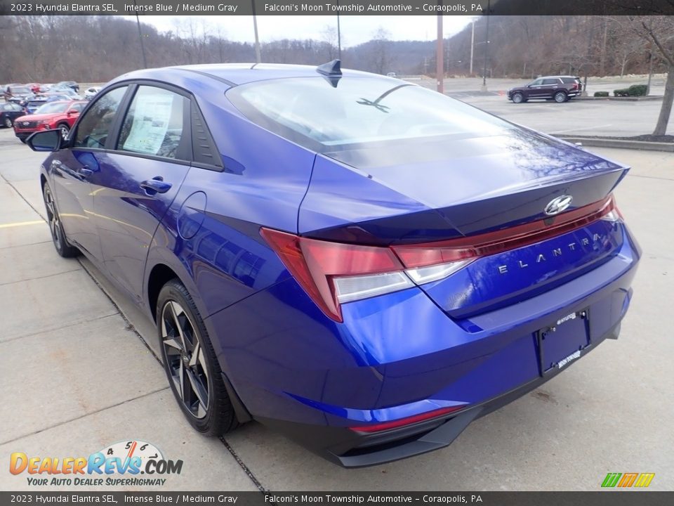 2023 Hyundai Elantra SEL Intense Blue / Medium Gray Photo #5