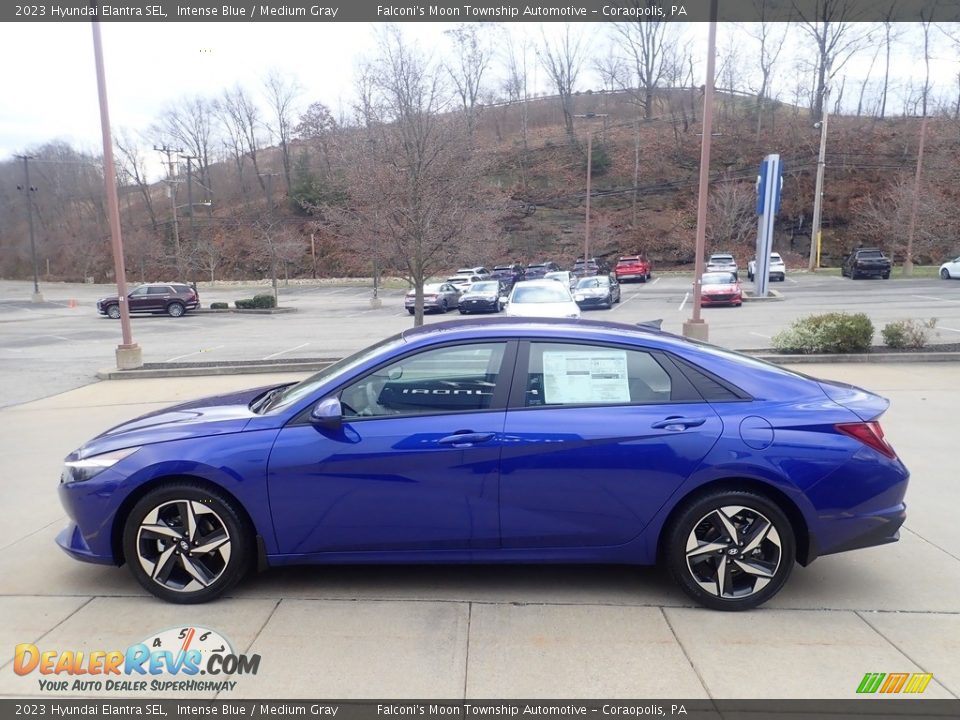 2023 Hyundai Elantra SEL Intense Blue / Medium Gray Photo #6