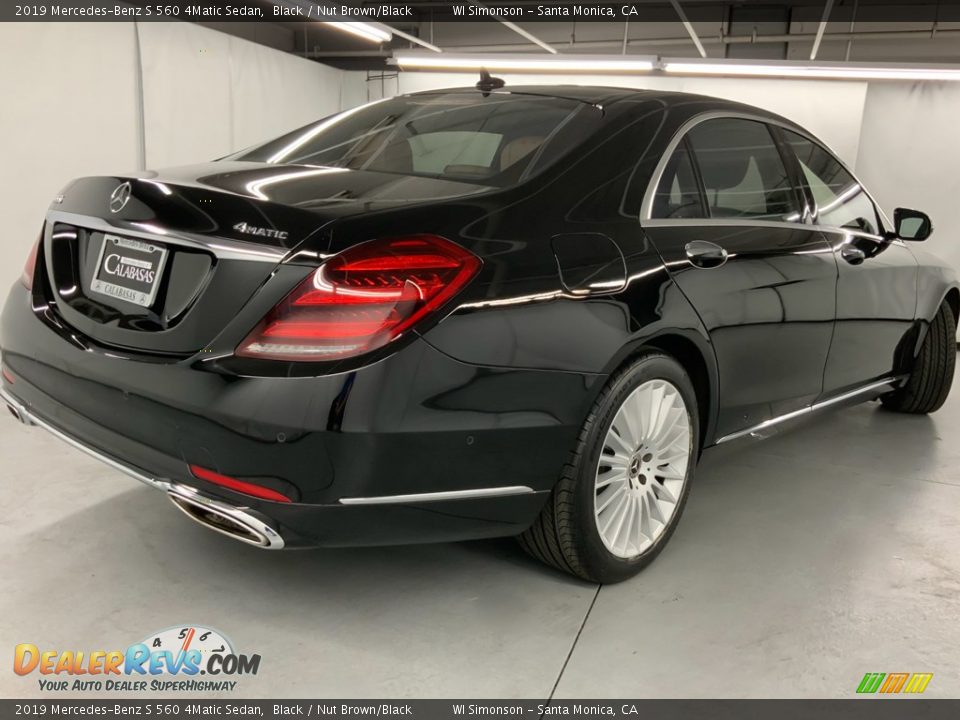 2019 Mercedes-Benz S 560 4Matic Sedan Black / Nut Brown/Black Photo #5