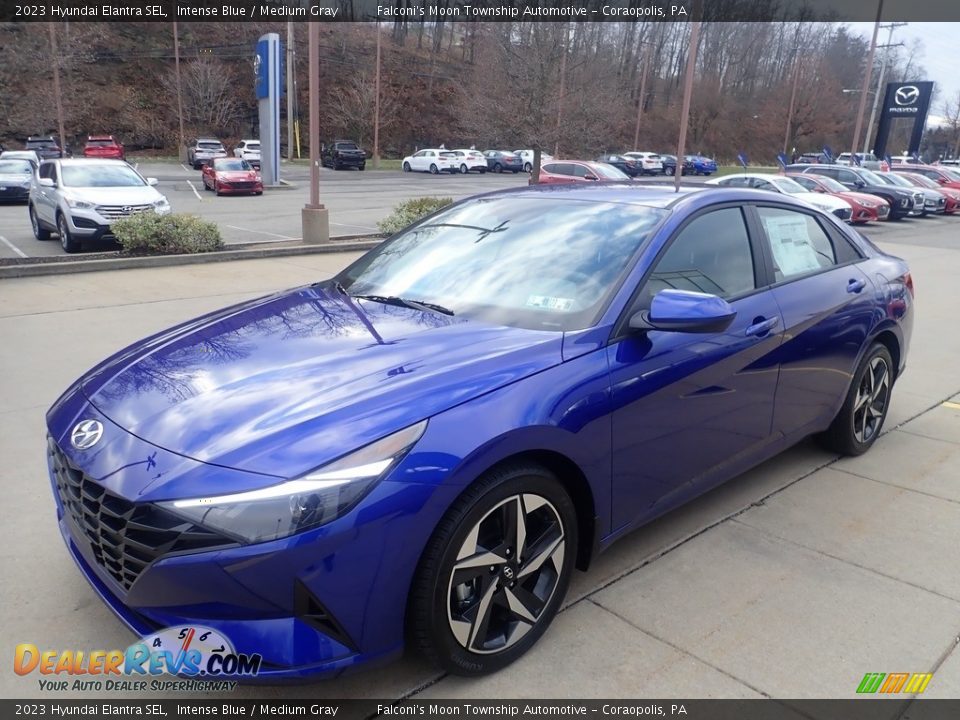 2023 Hyundai Elantra SEL Intense Blue / Medium Gray Photo #7