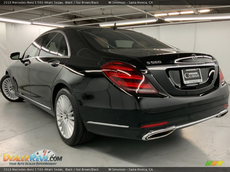 2019 Mercedes-Benz S 560 4Matic Sedan Black / Nut Brown/Black Photo #13