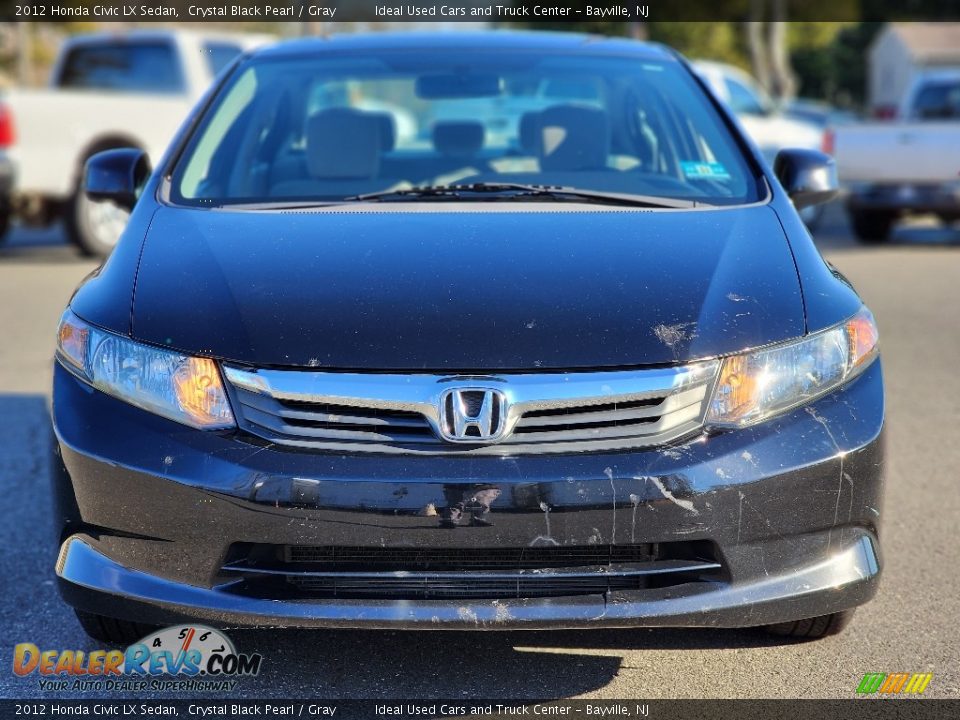 2012 Honda Civic LX Sedan Crystal Black Pearl / Gray Photo #3