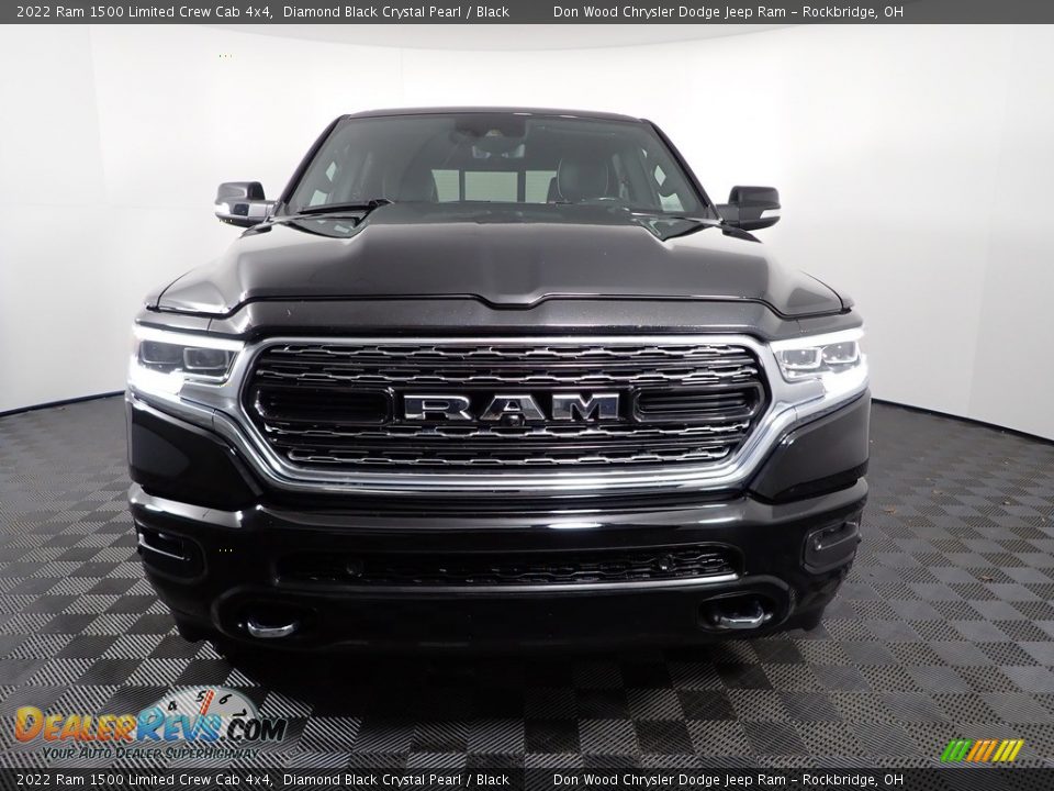 2022 Ram 1500 Limited Crew Cab 4x4 Diamond Black Crystal Pearl / Black Photo #8