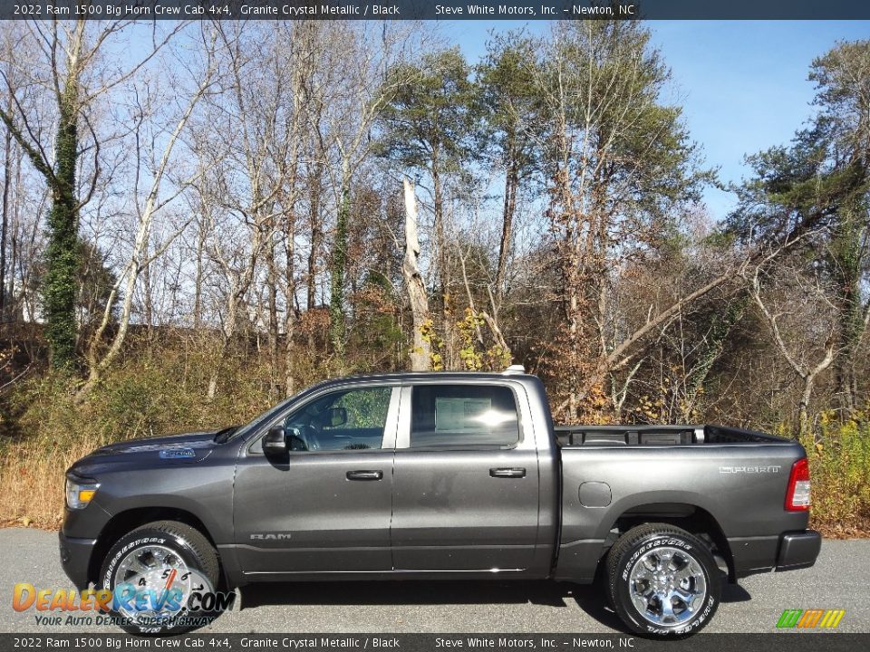 2022 Ram 1500 Big Horn Crew Cab 4x4 Granite Crystal Metallic / Black Photo #1