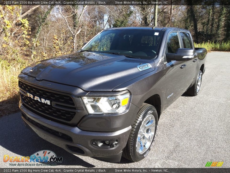 2022 Ram 1500 Big Horn Crew Cab 4x4 Granite Crystal Metallic / Black Photo #2