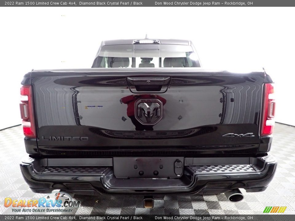 2022 Ram 1500 Limited Crew Cab 4x4 Diamond Black Crystal Pearl / Black Photo #11