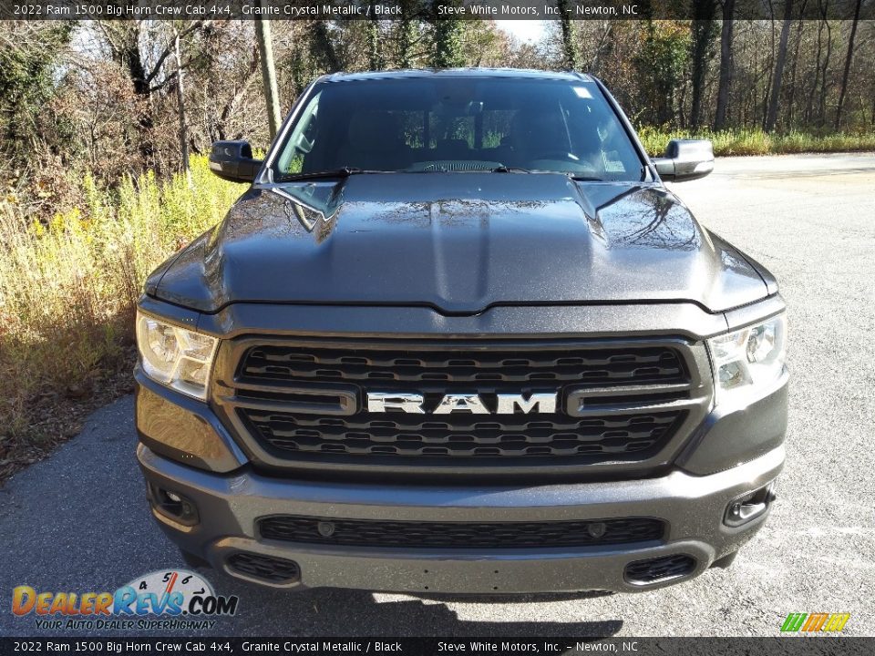 2022 Ram 1500 Big Horn Crew Cab 4x4 Granite Crystal Metallic / Black Photo #3