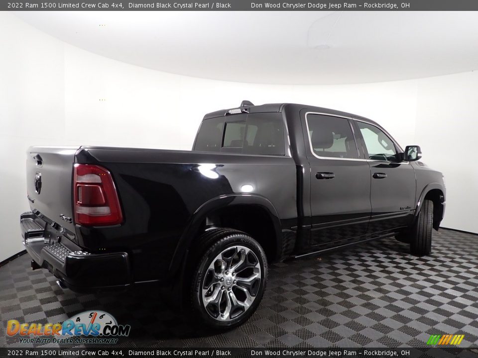 2022 Ram 1500 Limited Crew Cab 4x4 Diamond Black Crystal Pearl / Black Photo #13