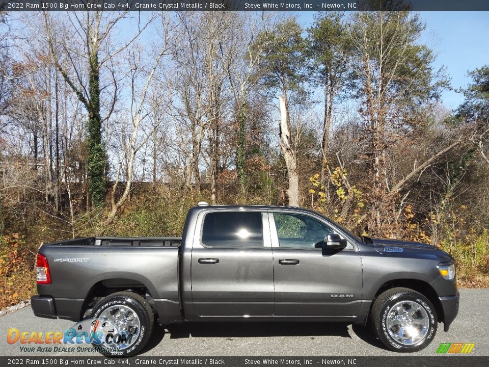 2022 Ram 1500 Big Horn Crew Cab 4x4 Granite Crystal Metallic / Black Photo #5