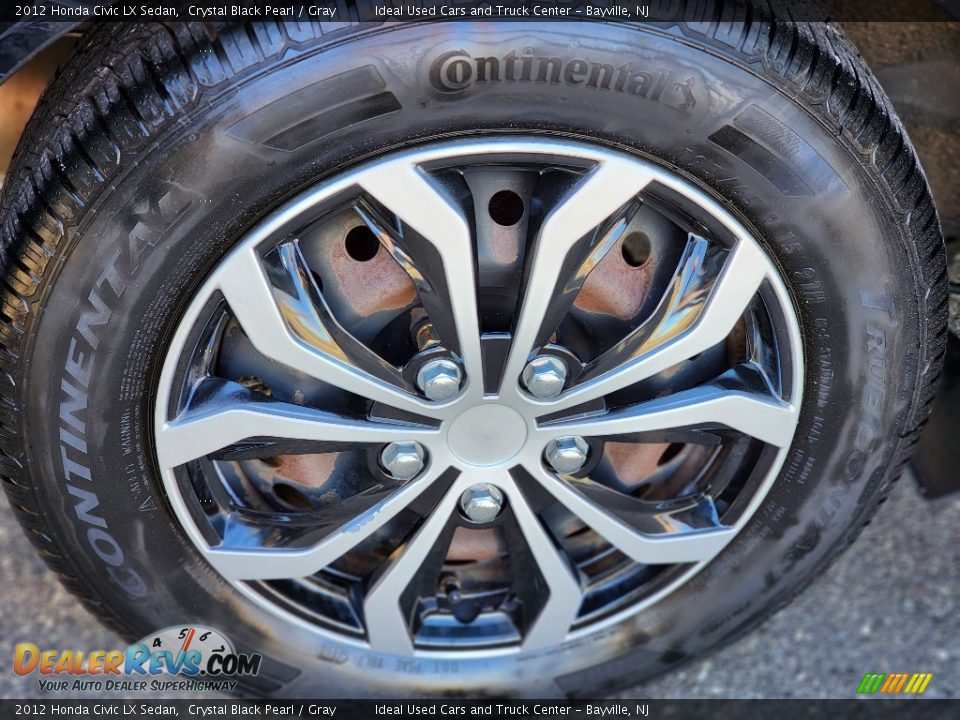 2012 Honda Civic LX Sedan Crystal Black Pearl / Gray Photo #15