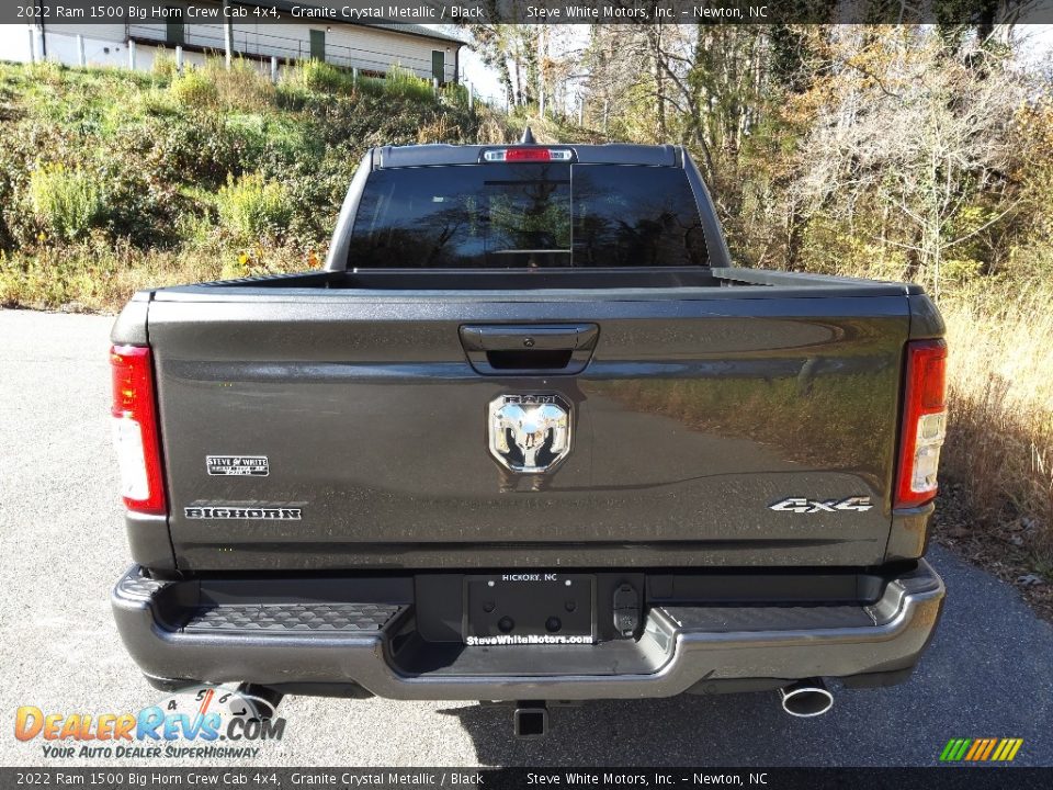 2022 Ram 1500 Big Horn Crew Cab 4x4 Granite Crystal Metallic / Black Photo #7