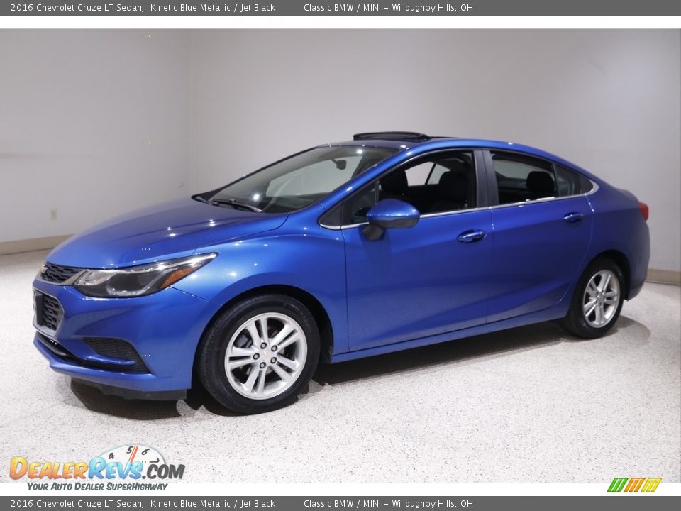 2016 Chevrolet Cruze LT Sedan Kinetic Blue Metallic / Jet Black Photo #3