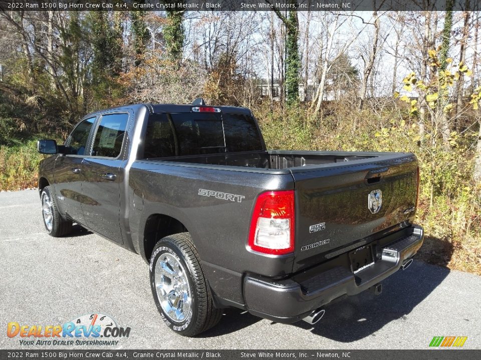 2022 Ram 1500 Big Horn Crew Cab 4x4 Granite Crystal Metallic / Black Photo #9