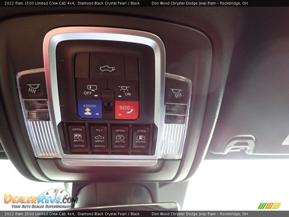 2022 Ram 1500 Limited Crew Cab 4x4 Diamond Black Crystal Pearl / Black Photo #23