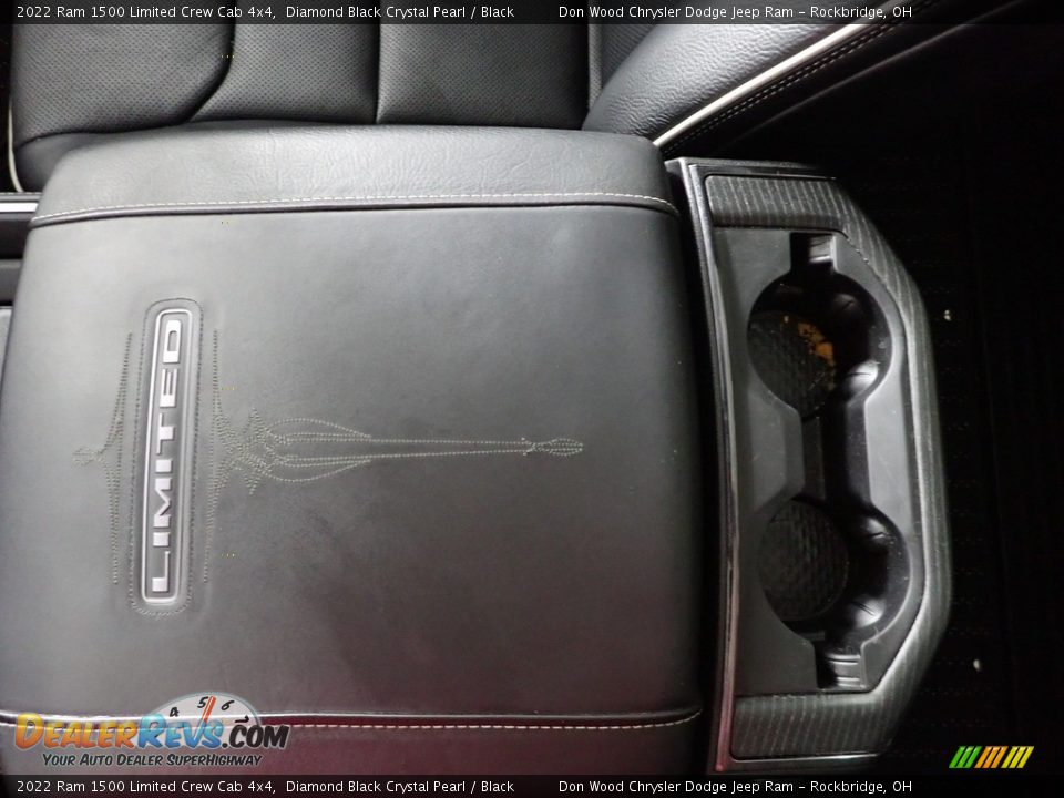 2022 Ram 1500 Limited Crew Cab 4x4 Diamond Black Crystal Pearl / Black Photo #24