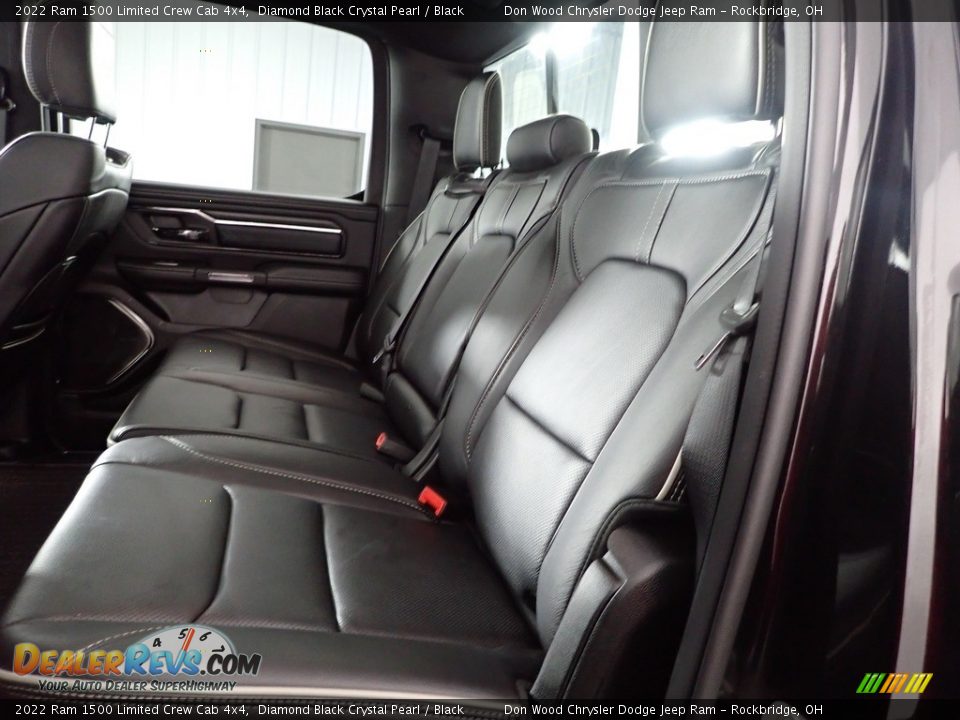 2022 Ram 1500 Limited Crew Cab 4x4 Diamond Black Crystal Pearl / Black Photo #27