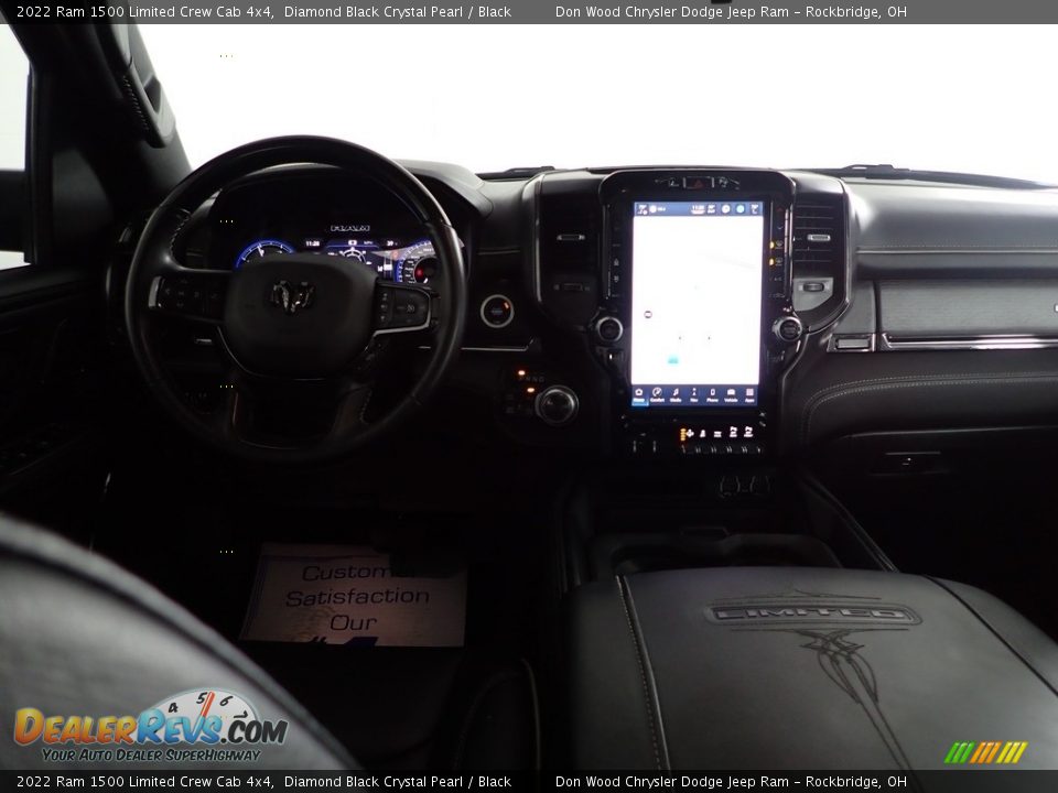 2022 Ram 1500 Limited Crew Cab 4x4 Diamond Black Crystal Pearl / Black Photo #29