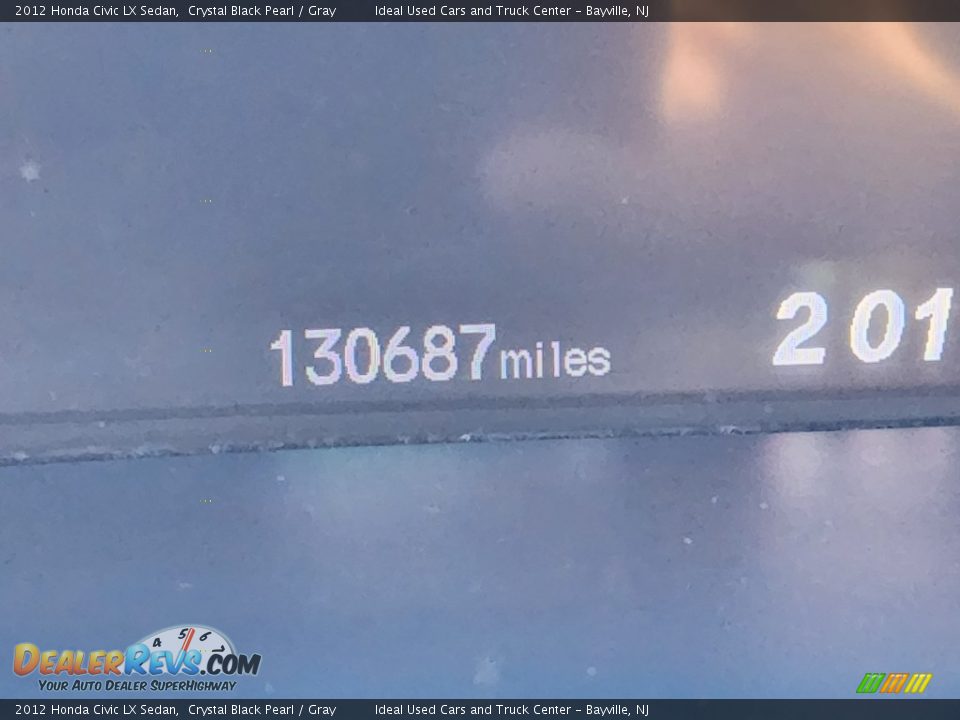 2012 Honda Civic LX Sedan Crystal Black Pearl / Gray Photo #27