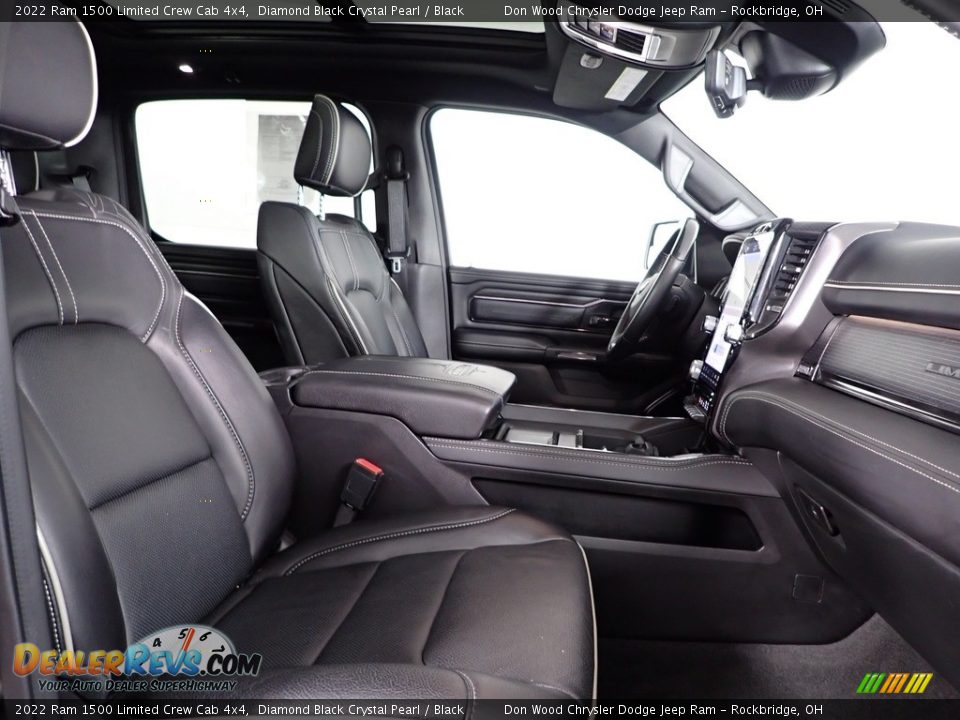2022 Ram 1500 Limited Crew Cab 4x4 Diamond Black Crystal Pearl / Black Photo #31