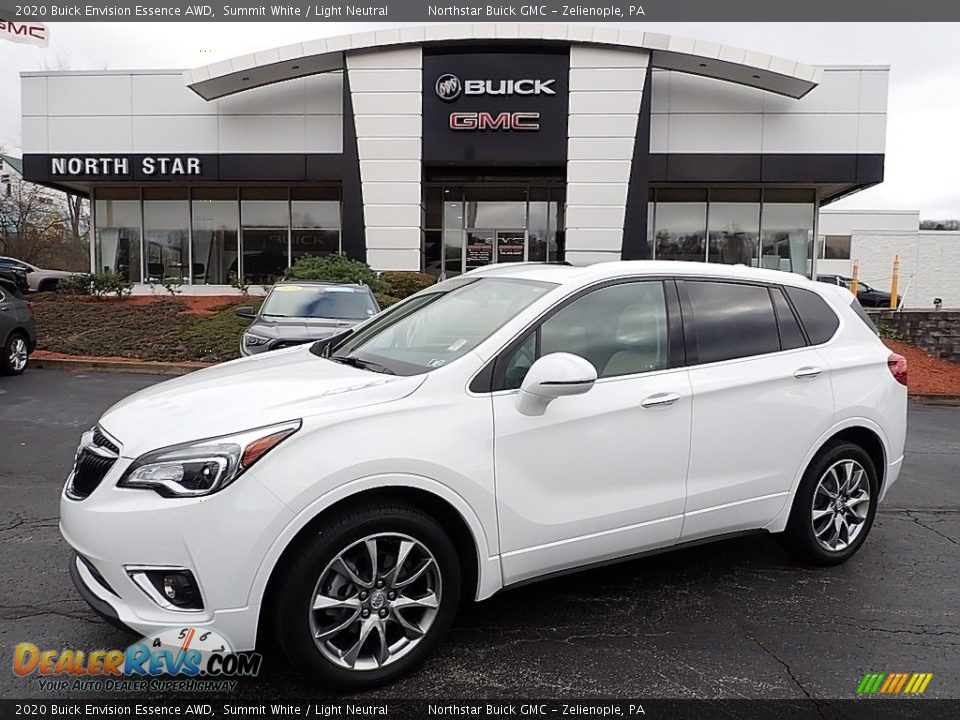 2020 Buick Envision Essence AWD Summit White / Light Neutral Photo #1