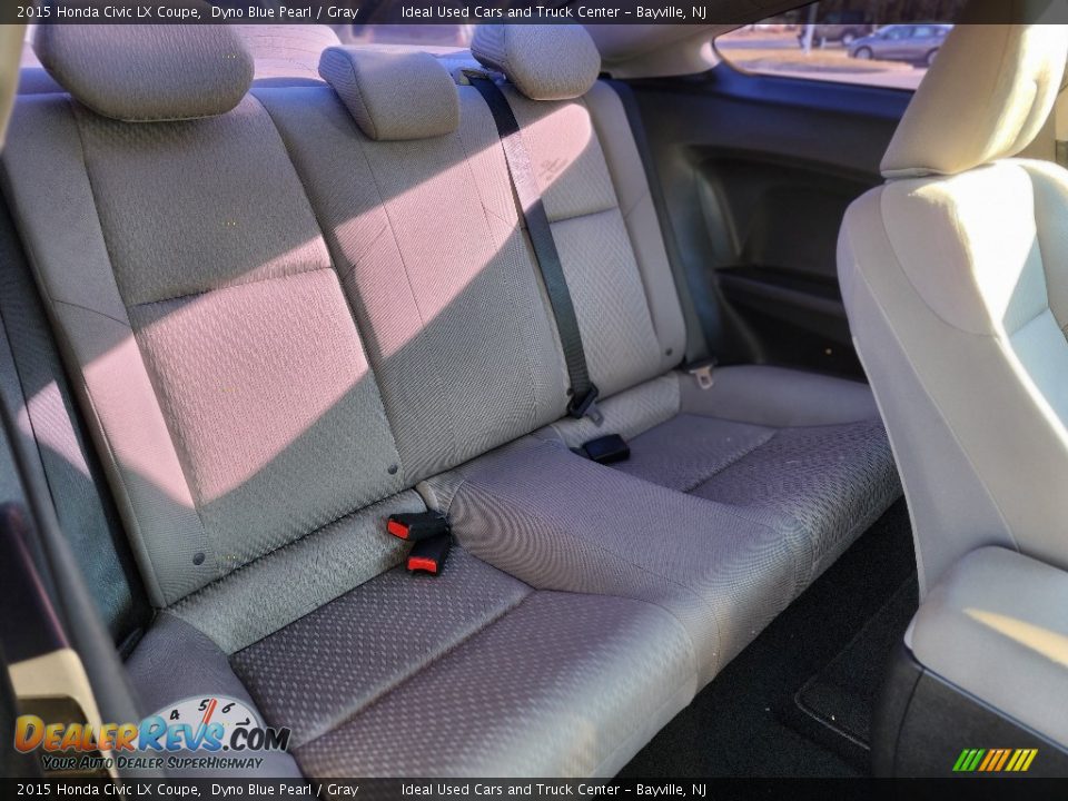 2015 Honda Civic LX Coupe Dyno Blue Pearl / Gray Photo #12